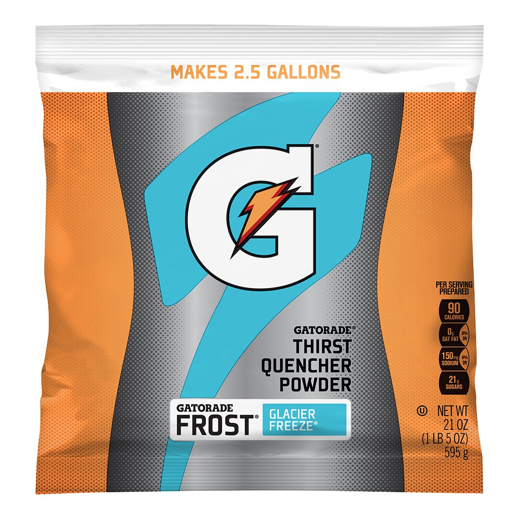 Gatorade Powder 2.5-Gallon Pouch Full Case - Glacier Freeze