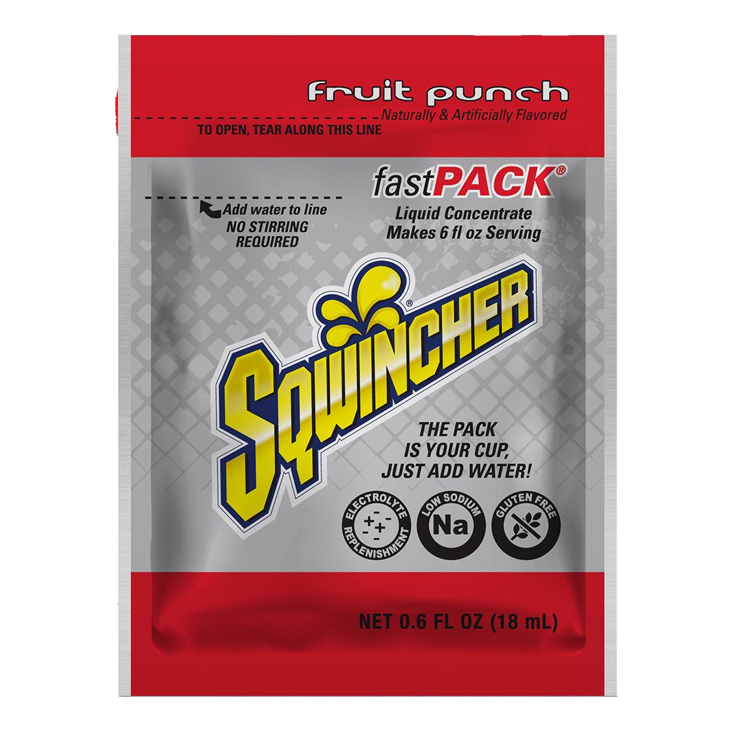 Sqwincher Fast Pack Single Box - Fruit Punch