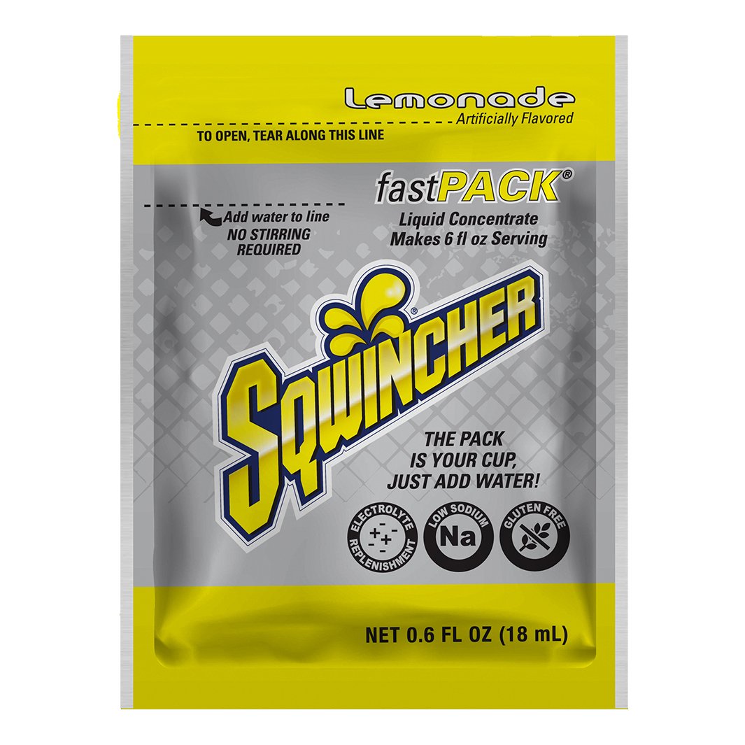 Sqwincher Fast Pack Single Box - Lemonade