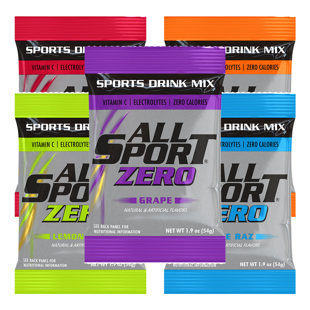 All Sport Zero 2.5Gallon Powder Mix Full Cases & Single Pouches