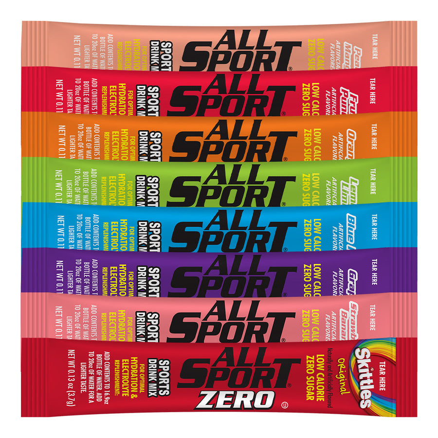 Sport Zero Raspberry All Sport Zero Powder Sticks | Zero Sugar Electrolytes – Powder Mix Direct