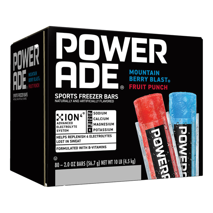 Powerade Powder Packtes Powerade Freezer Pops | Frozen Electrolyte Sports Bars – Powder Mix Direct