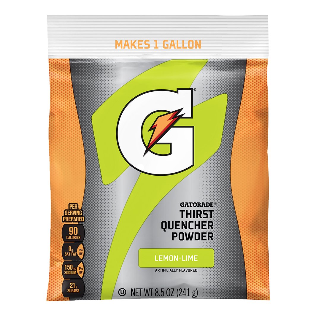 Gatorade Mix 1-Gallon Pouch Half Case - Lemon Lime