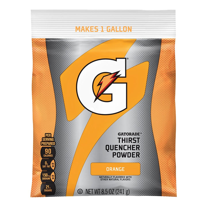 Gatorade Powder 1-Gallon Pouch Full Case - Orange