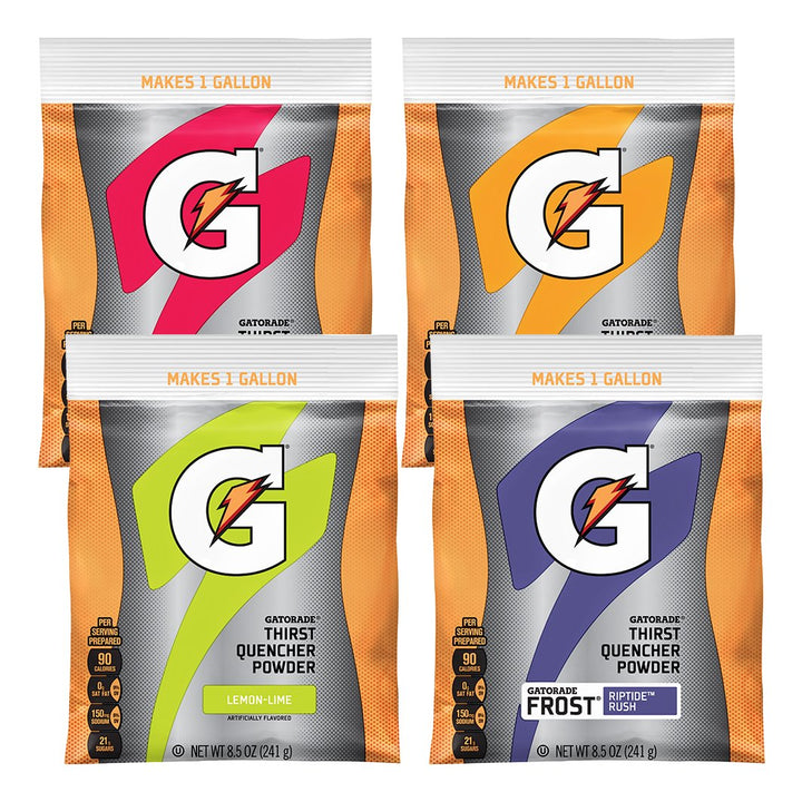 Gatorade Powder 1-Gallon Pouch Full Case - Variety