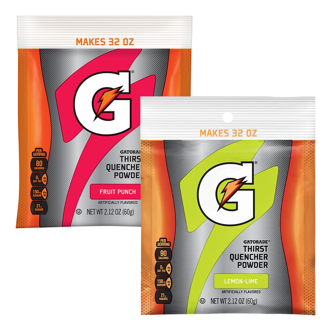 Gatorade Mix 1-Quart Pouch Half Cases