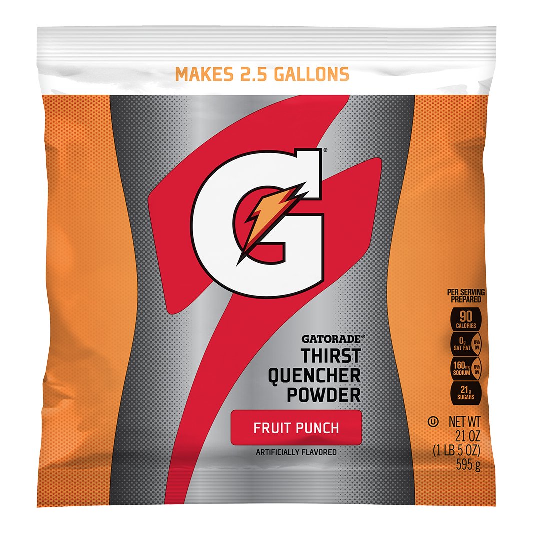 Gatorade Powder Mix 2.5-Gallon Single Pouch - Fruit Punch