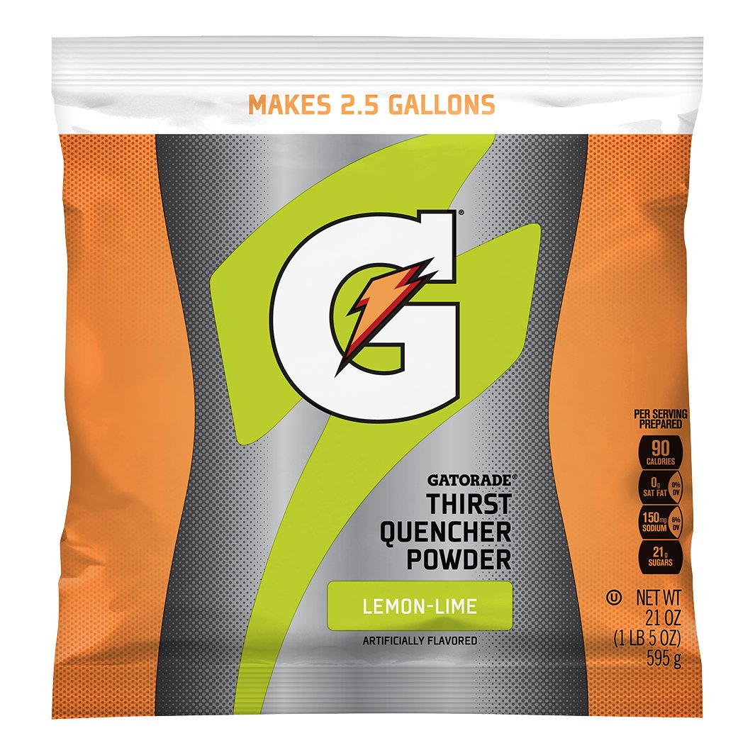 Gatorade Powder Mix 2.5-Gallon Single Pouch - Lemon Lime