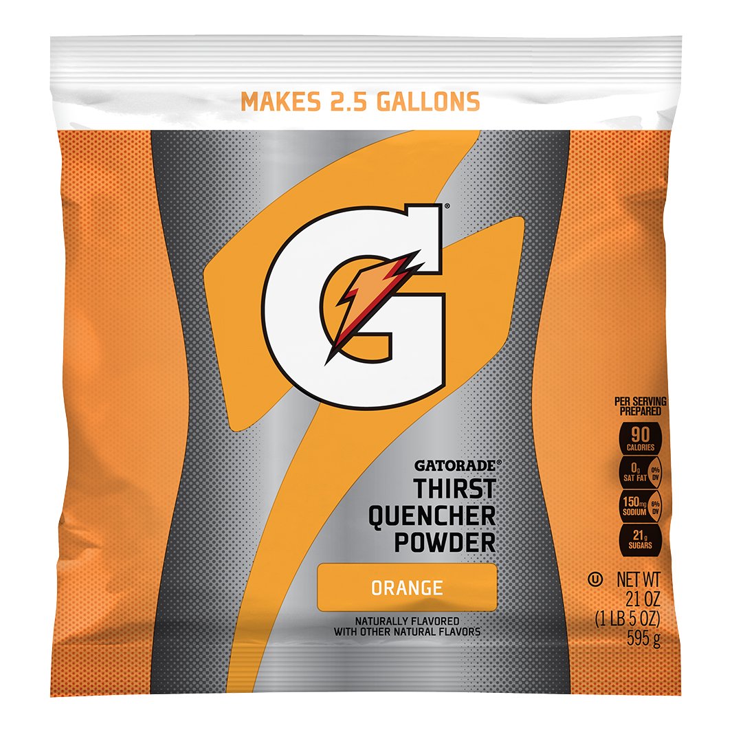 Gatorade Powder Mix 2.5-Gallon Single Pouch - Orange