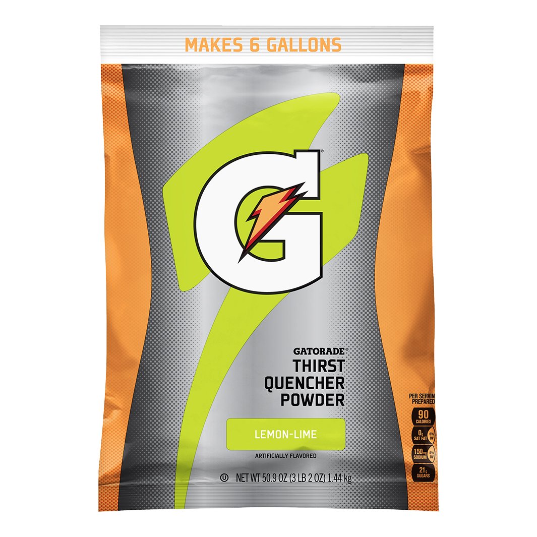 Gatorade Powder Mix 6-Gallon Single Pouch - Lemon Lime