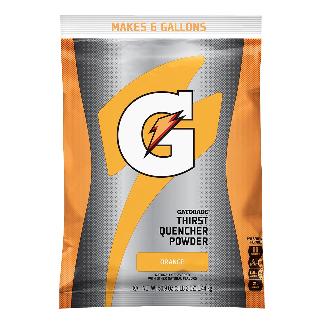 Gatorade Powder Mix 6-Gallon Single Pouch - Orange