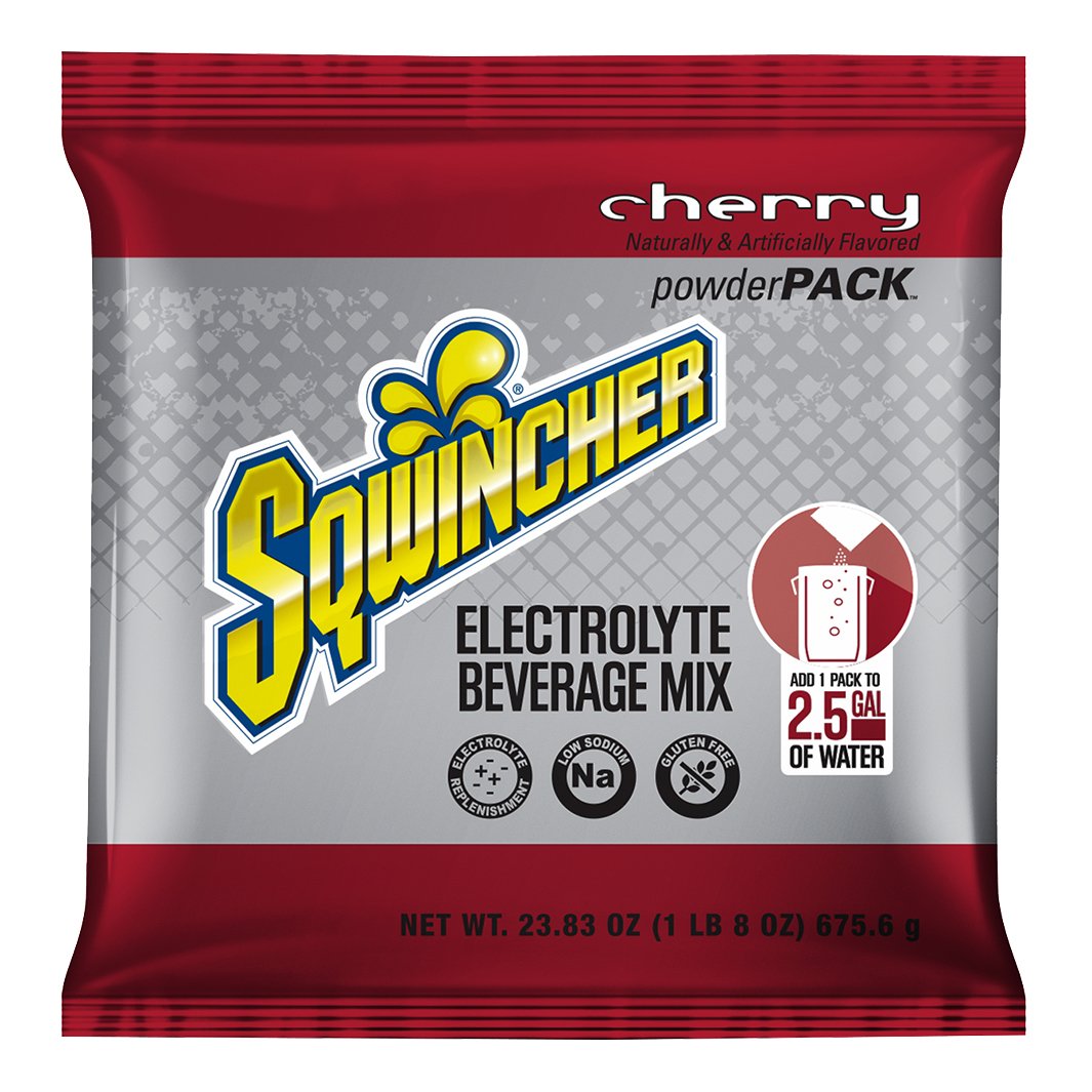 Sqwincher Powder 2.5-Gallon Pouch Full Case - Cherry