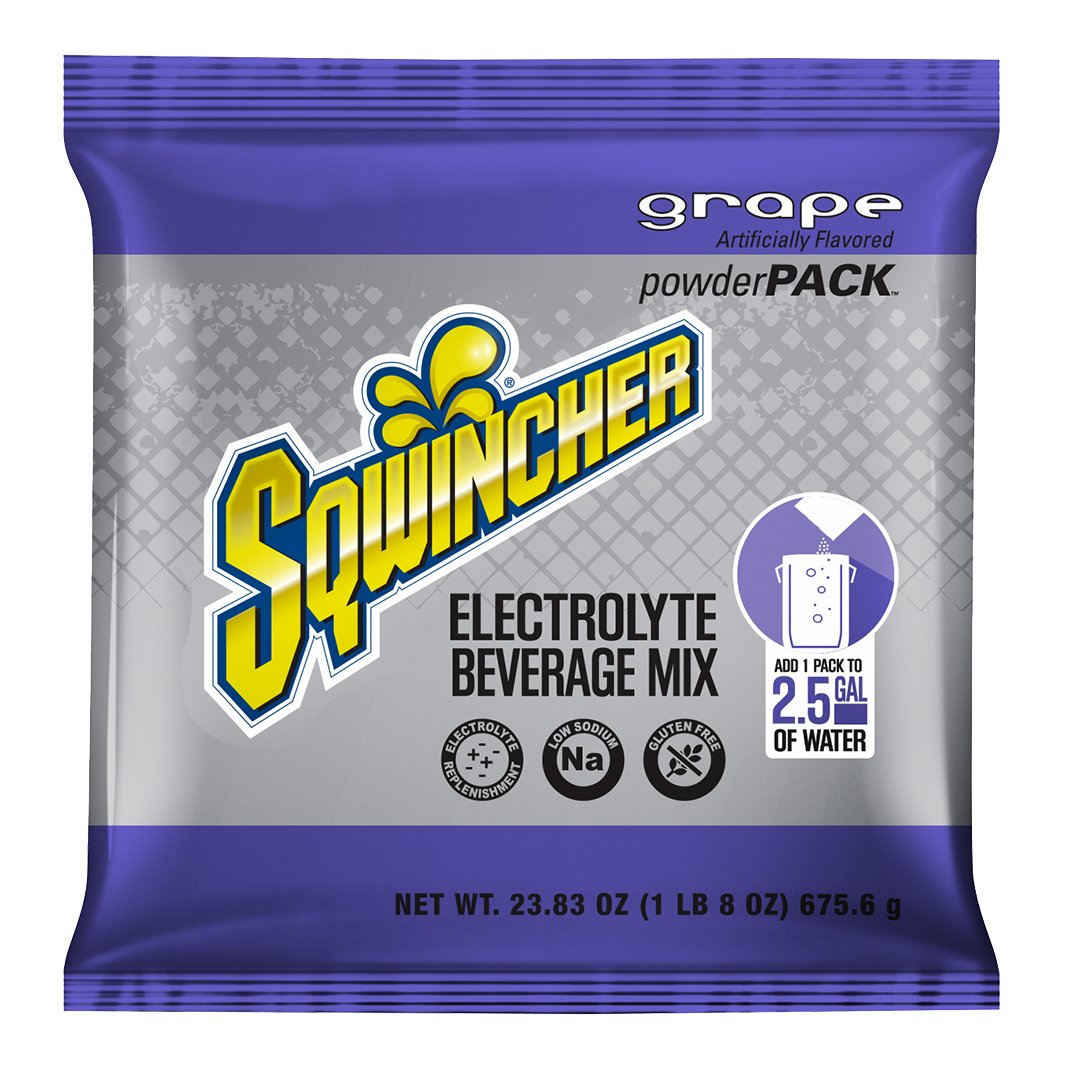 Sqwincher Powder 2.5-Gallon Pouch Full Case - Grape