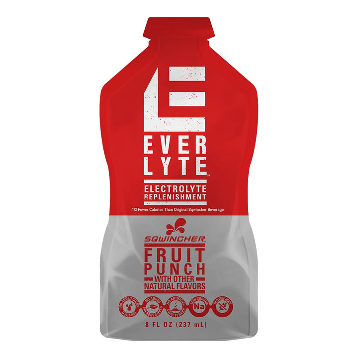Sqwincher EverLyte RTD Pouch Half Case - Fruit Punch