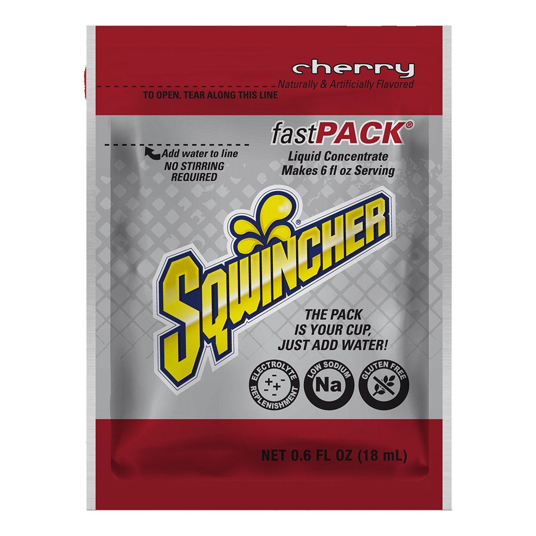 Sqwincher Fast Pack Half Case - Cherry