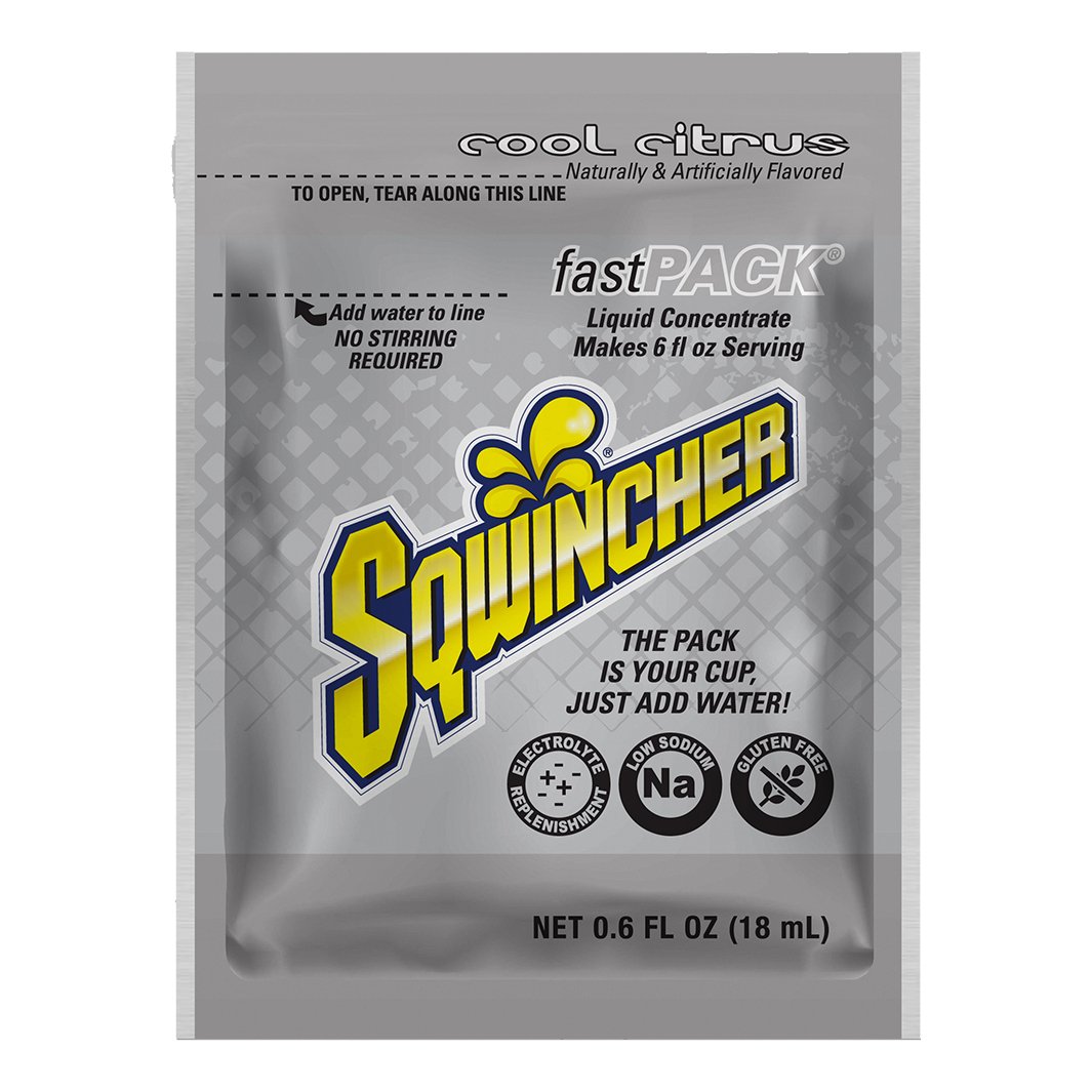 Sqwincher Fast Pack Single Box - Cool Citrus