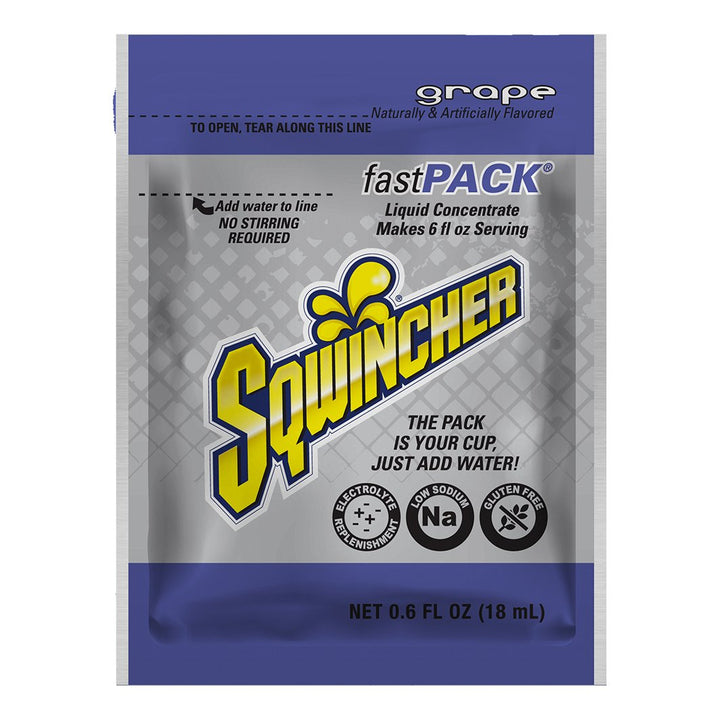 Sqwincher Fast Pack Single Box - Grape