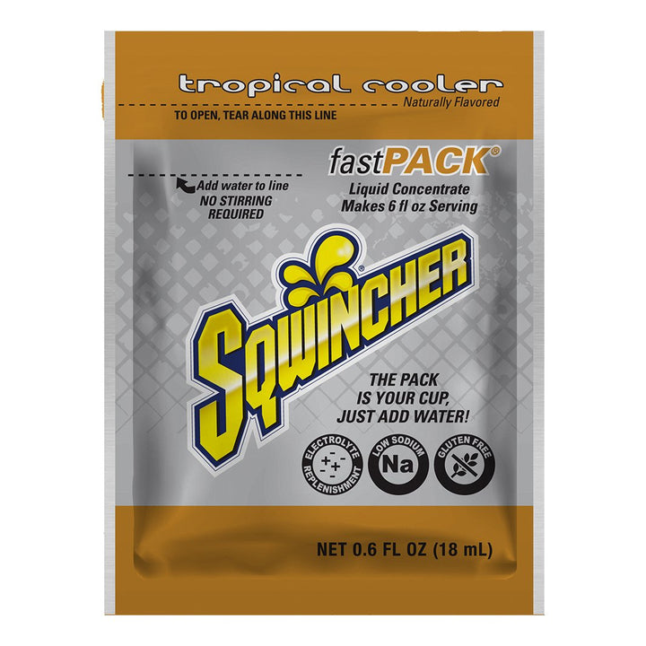 Sqwincher Fast Pack Single Box - Tropical Cooler