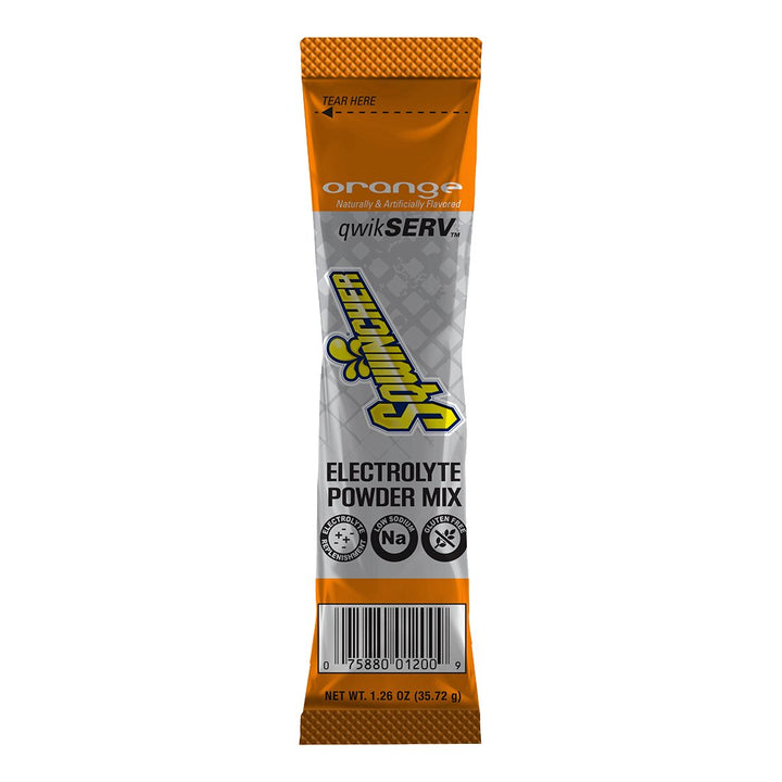 Sqwincher Qwik Serv Powder Packet Single Bag - Orange
