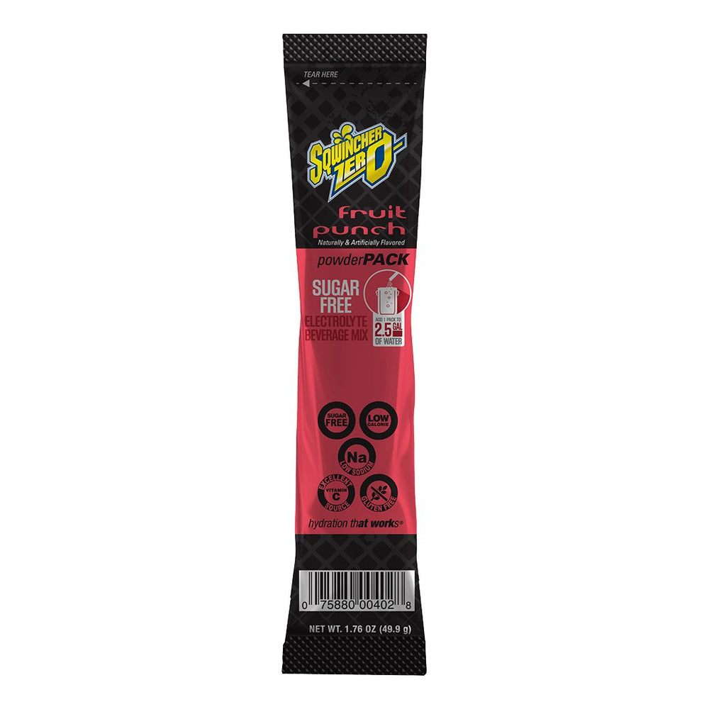 Sqwincher Zero Powder Mix 2.5-Gallon Single Pouch - Fruit Punch