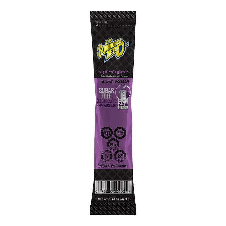 Sqwincher Zero Powder 2.5-Gallon Pouch Full Case - Grape