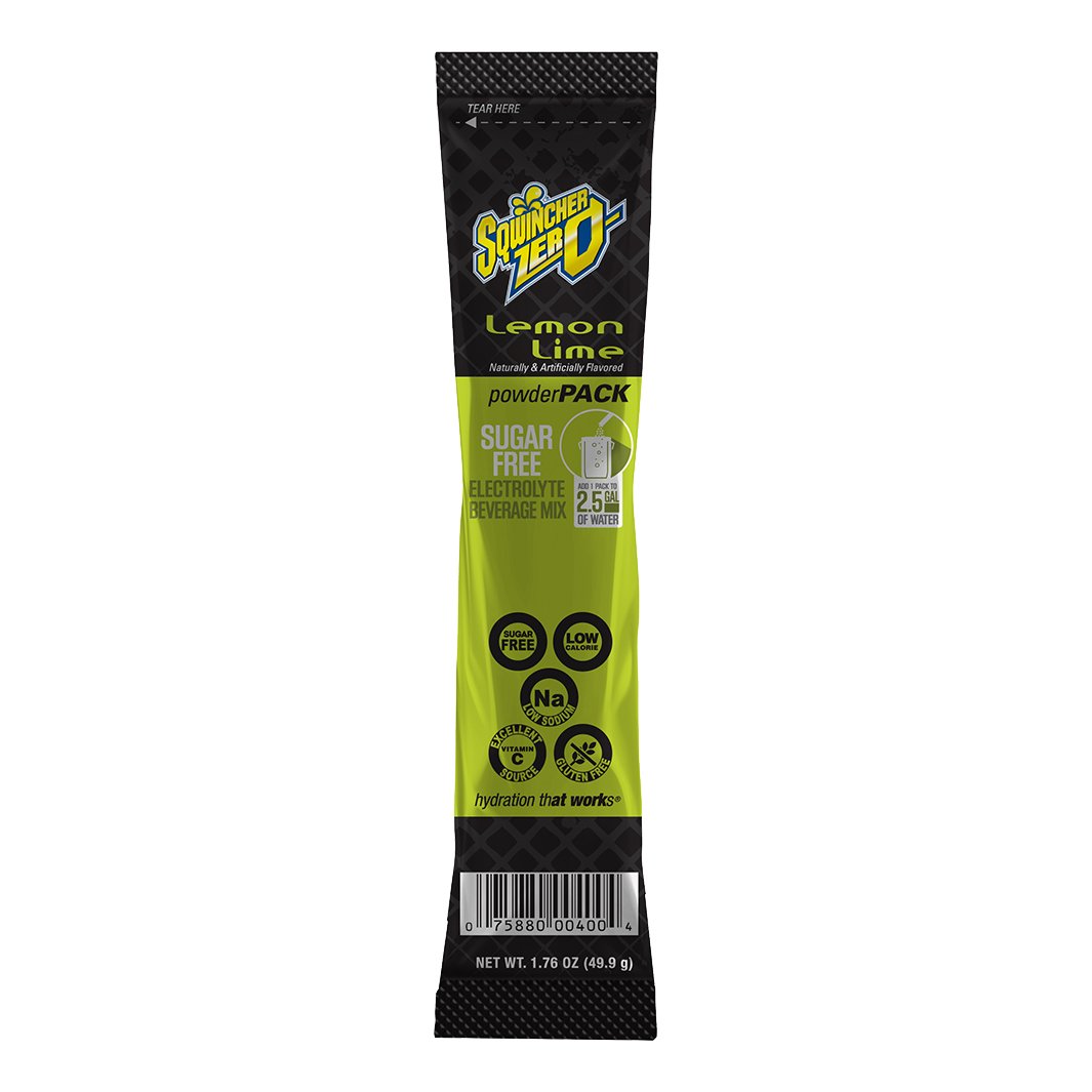 Sqwincher Zero Powder Mix 2.5-Gallon Single Pouch - Lemon Lime