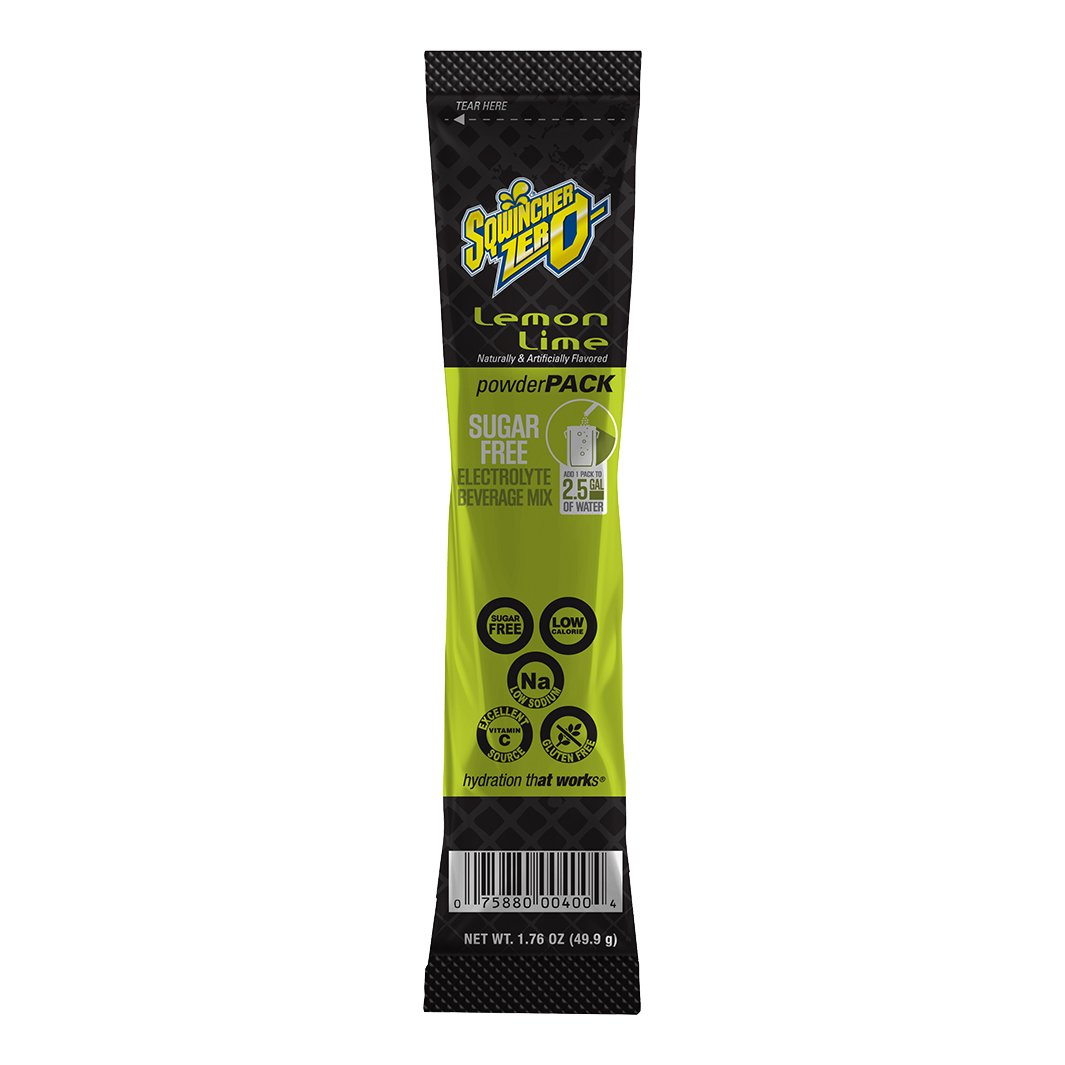 Sqwincher Zero Powder 2.5-Gallon Pouch Full Case - Lemon Lime
