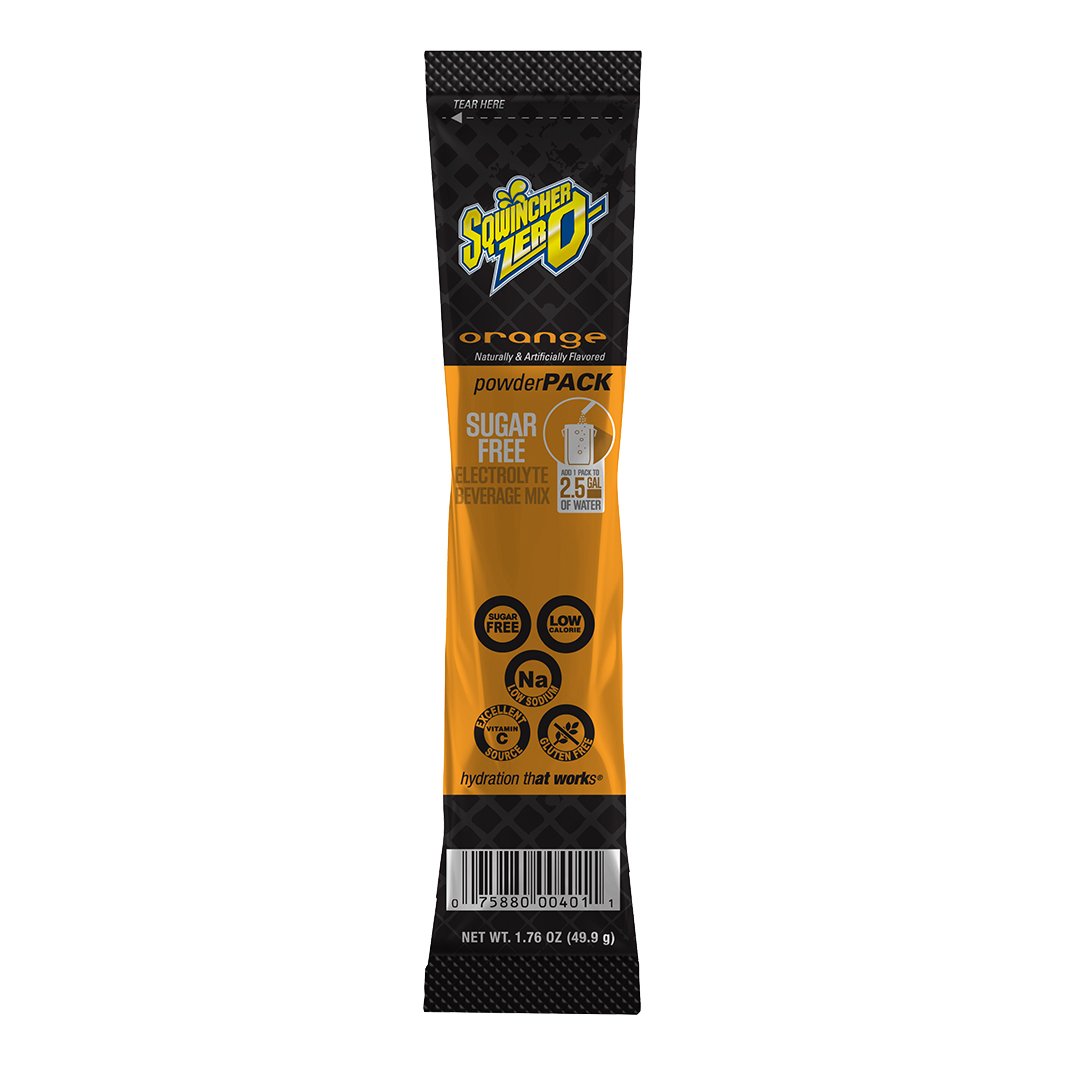 Sqwincher Zero Powder Mix 2.5-Gallon Single Pouch - Orange