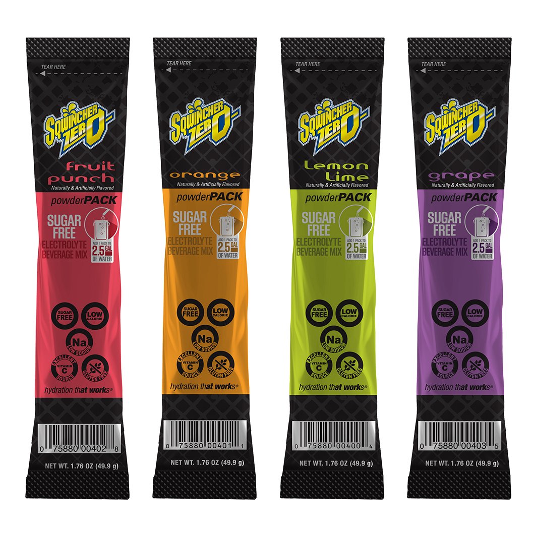 Sqwincher Zero Mix 2.5-Gallon Pouch Half Cases