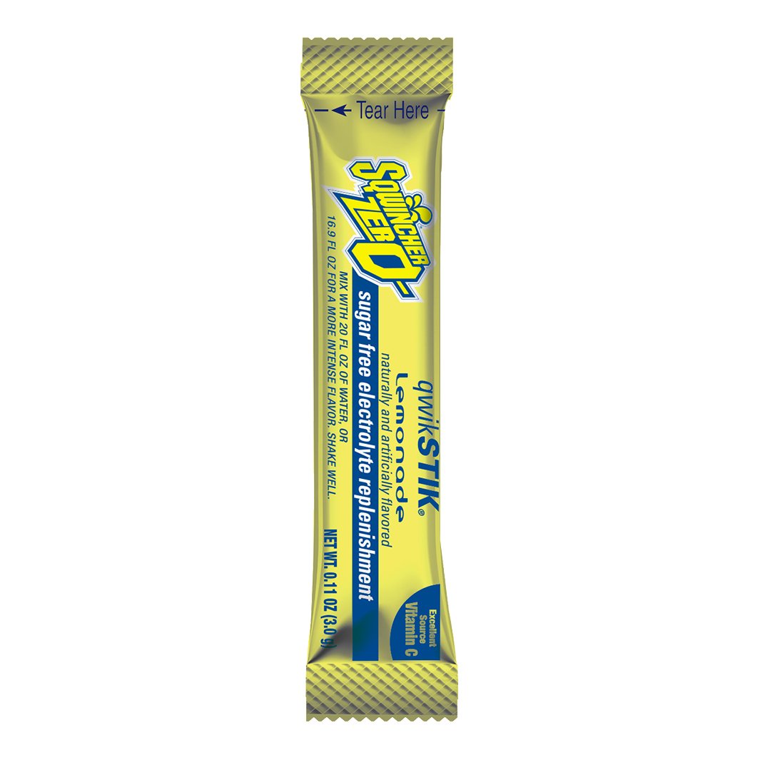 Sqwincher Zero Qwik Stik 20-oz Half Case - Lemonade