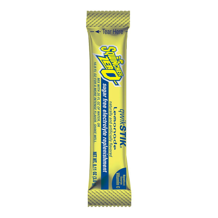 Sqwincher Zero Qwik Stik 20-oz Half Case - Lemonade