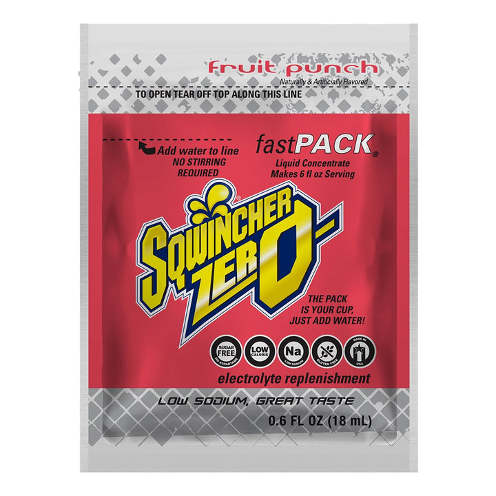 Sqwincher Zero Fast Pack Single Box - Fruit Punch
